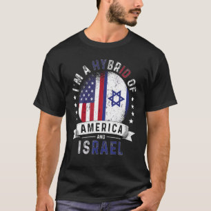 US Patriot Israel Flag American Israel Ground T-Shirt
