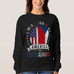 US Patriot Tschechien Republik Flagge Amerikanisch Sweatshirt