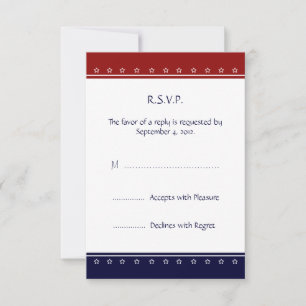 US Patriotic Military Invest UAWG Card RSVP Karte