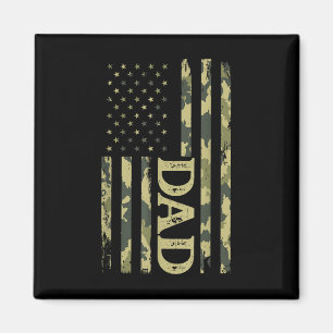 US Patriotic Vater Vathers Day American Flag 4. Magnet