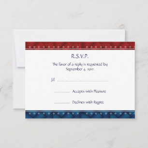 US-patriotische Militäreinladung UAWG-Antwort RSVP Karte