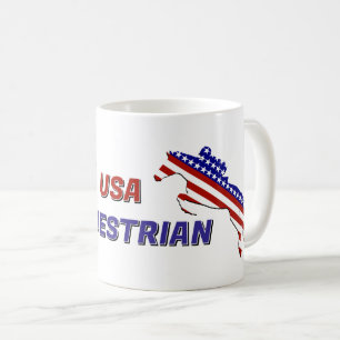 US-Patriotischer Reiter Kaffeetasse
