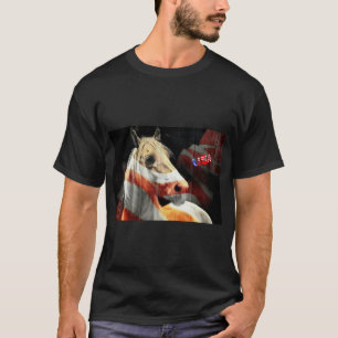 US-Pferd mit Stolz T-Shirt