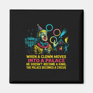Us Politische Präsident Clown Zirkus Satire Regier Magnet