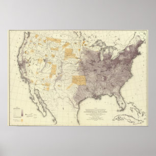 US Population 1870 Poster