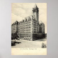 US Post Office Washington DC 1907 Vintag