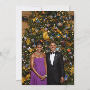US-Präsident Barack Obama auf Weihnachtskarte