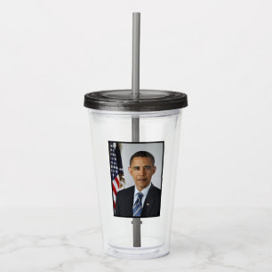 US-Präsident Barack Obama im Weißen Haus Acryltrinkbecher