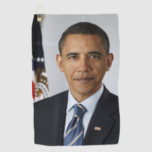 US-Präsident Barack Obama im Weißen Haus Golfhandtuch