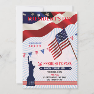 US-Präsident Day Flyer Einladung