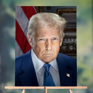 US-Präsident Donald Trump Foto 2025 Acrylschild