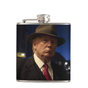 US-Präsident Donald Trump Pate Flachmann