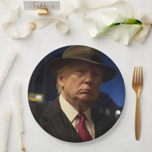 US-Präsident Donald Trump Pate Pappteller