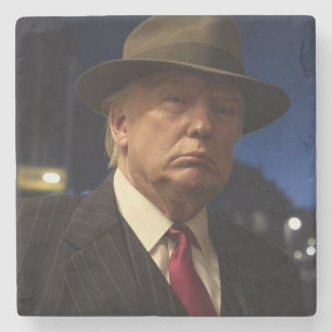 US-Präsident Donald Trump Pate Steinuntersetzer