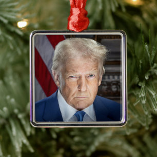 US-Präsident Donald Trump Weihnachten Ornament Aus Metall