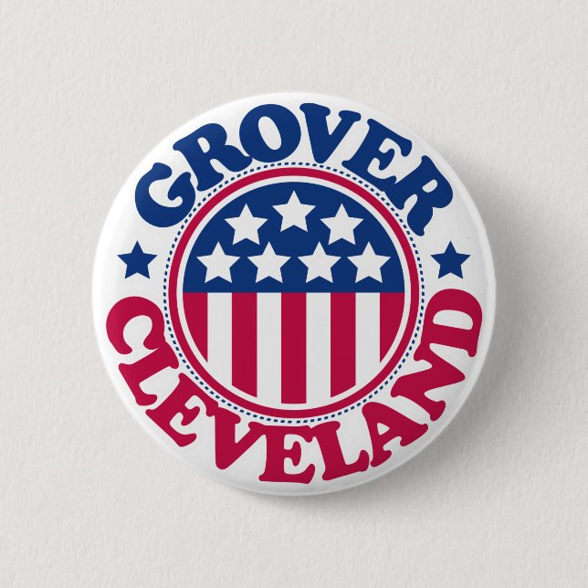 US Präsident Grover Cleveland Button (Vorderseite)