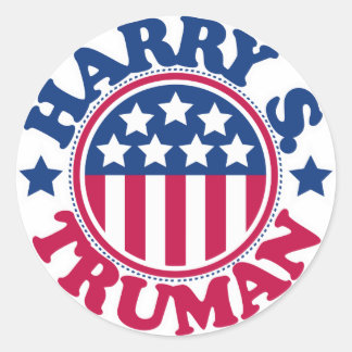 US-Präsident Harry S Truman Runder Aufkleber