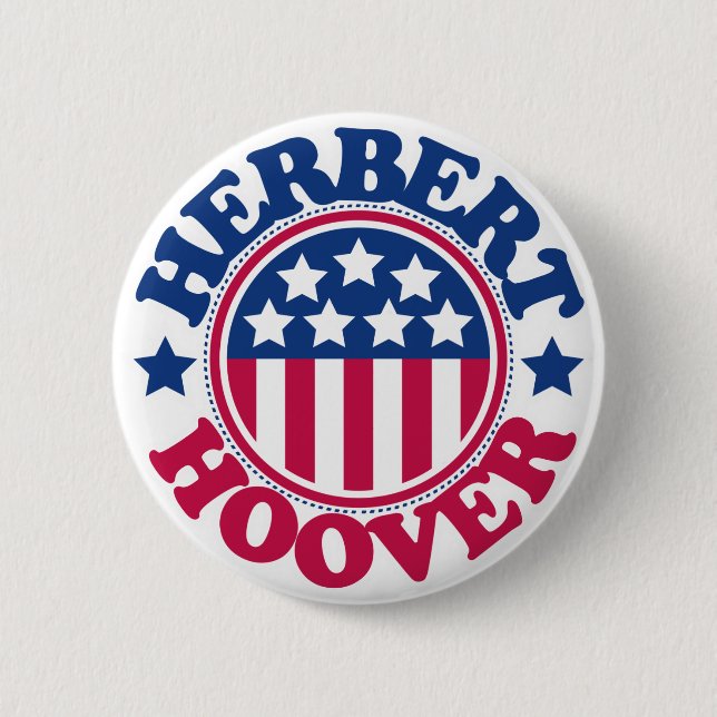 US Präsident Herbert Hoover Button (Vorderseite)