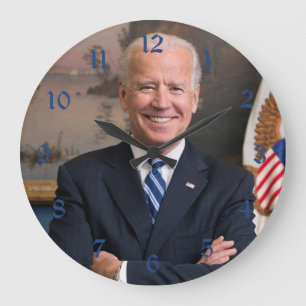US-Präsident Joe Biden als Senator Große Wanduhr
