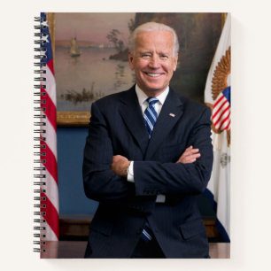 US-Präsident Joe Biden als Senator Notizbuch