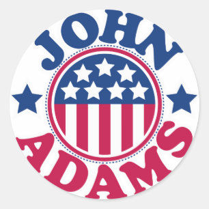 US-Präsident John Adams Runder Aufkleber