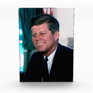 US-Präsident John F. Kennedy im Oval Office Fotoblock