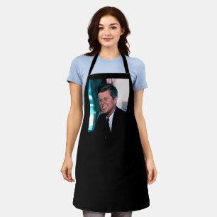 US-Präsident John F. Kennedy im Oval Office Schürze