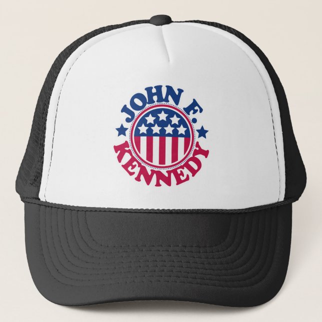 US Präsident John F. Kennedy Truckerkappe (Vorderseite)