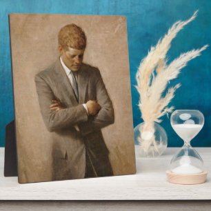 US-Präsident John Kennedy Gemaltes Porträt Fotoplatte