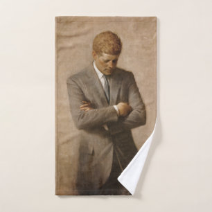 US-Präsident John Kennedy Gemaltes Porträt Handtuch