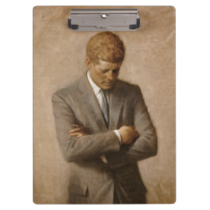 US-Präsident John Kennedy Gemaltes Porträt Klemmbrett