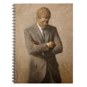 US-Präsident John Kennedy Porträt gemalt Notizblock