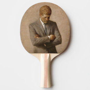 US-Präsident John Kennedy Porträt gemalt Tischtennis Schläger