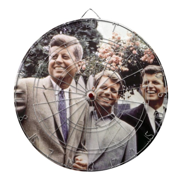 US-Präsident John Kennedy & Robert & Ted Dartscheibe (vorne)
