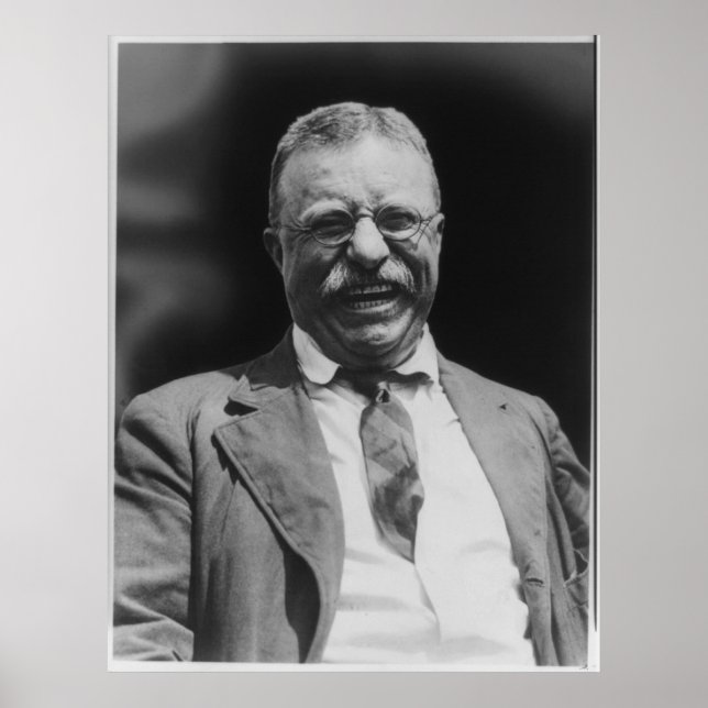 US-Präsident Theodore Teddy Roosevelt Laughing Poster (Vorne)