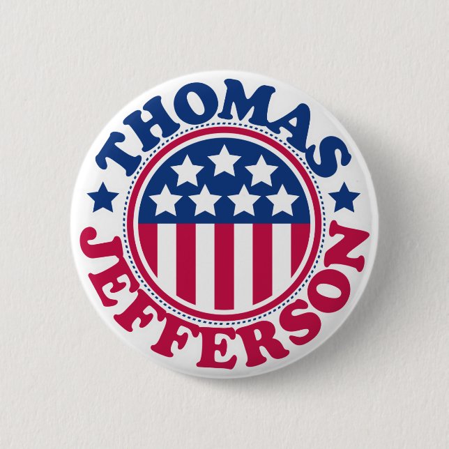 US Präsident Thomas Jefferson Button (Vorderseite)