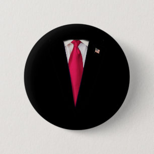 US-Präsident Trump Anzug Easy Halloween-Kostüm Button
