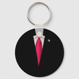 US-Präsident Trump Anzug Easy Halloween-Kostüm Schlüsselanhänger