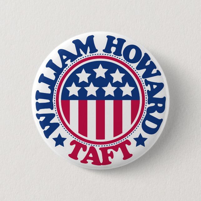 US Präsident William Howard Taft Button (Vorderseite)