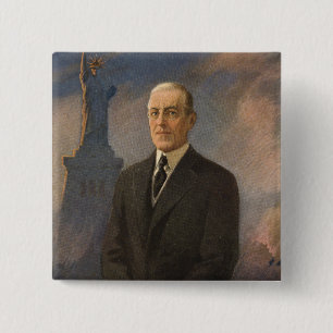 US-Präsident Woodrow Wilson & Liberty Button