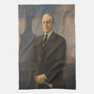 US-Präsident Woodrow Wilson & Liberty Geschirrtuch