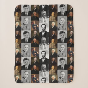 US-Präsidenten plus Hamilton und Franklin History Sherpadecke