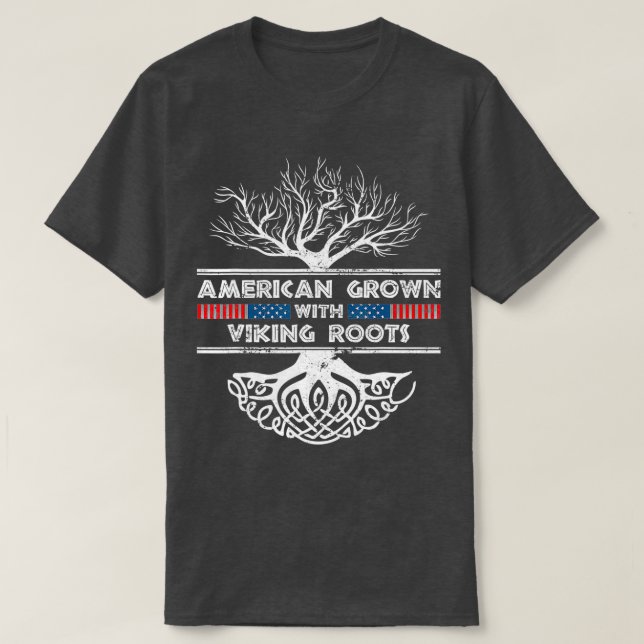 US Pride Viking Soul Warrior Valhalla Valkyrie Gif T-Shirt (Design vorne)