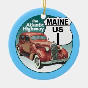 US-Route 1 - Atlantikautobahn Keramikornament