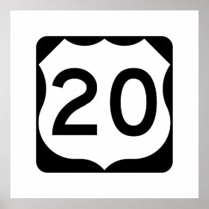 US-Route 20 Poster