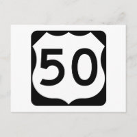 US Route 50 Unterschrift