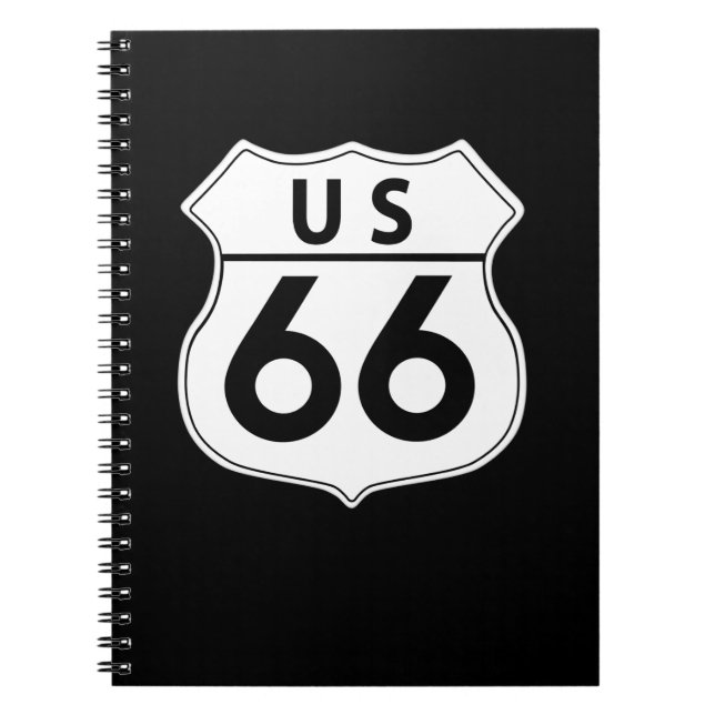 US Route 66 Classic Foto Notebook Notizblock (Vorderseite)