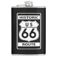 US Route 66 Historische Schwarze klassische Flasch