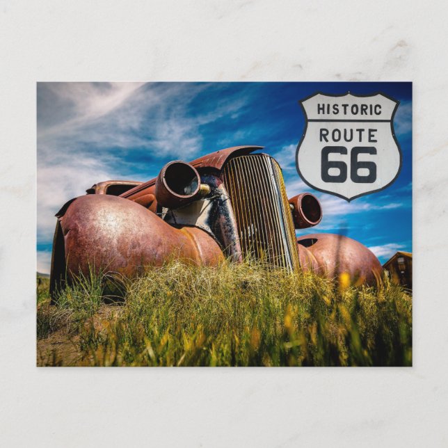 US-Route 66 Reise Postkarte (Vorderseite)