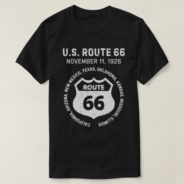 US-Route 66 T-Shirt (Design vorne)